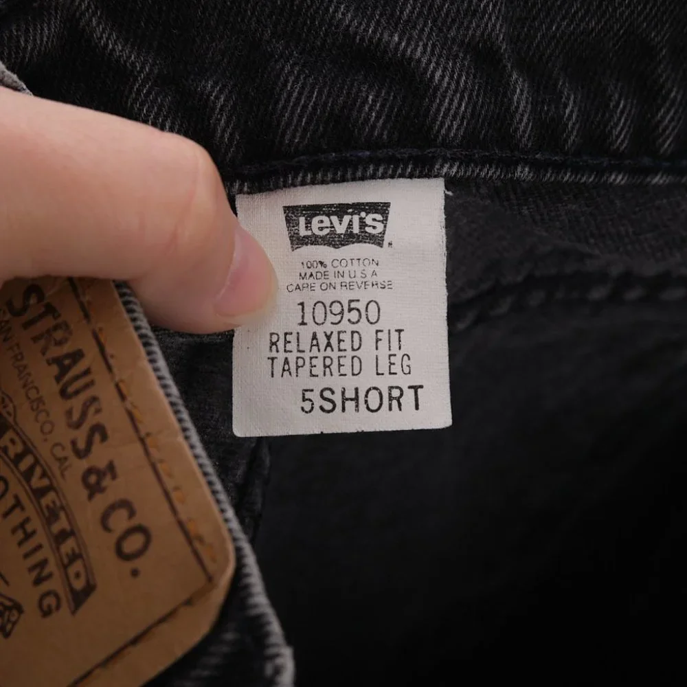 Vintage Levi 10950 Relaxed Fit Tapered Leg Orange Tab 5 Short - Picture 11 of 12